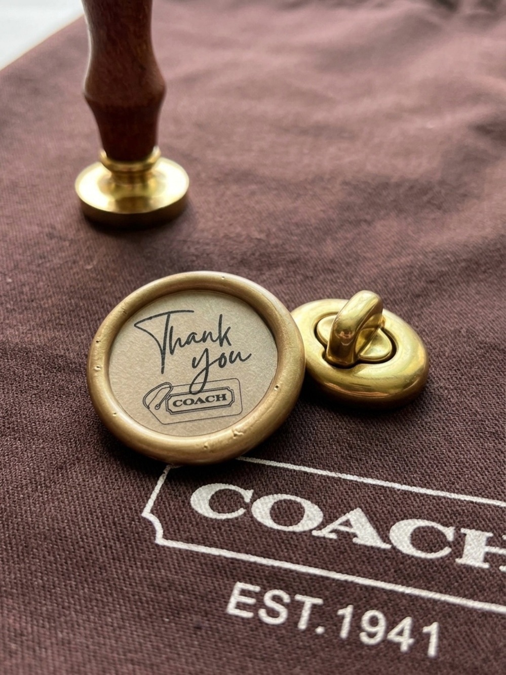 Coach Ltd Ed Reseller Packaging | Peel & Stick Wax Seals | Packaging Supplies